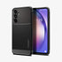 ACS02324 - Galaxy A72 Case Rugged Armor in Matte Black showing the back